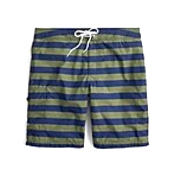 J. Crew Other - J. Crew 9" Board Short in Olive and Navy Stripe
